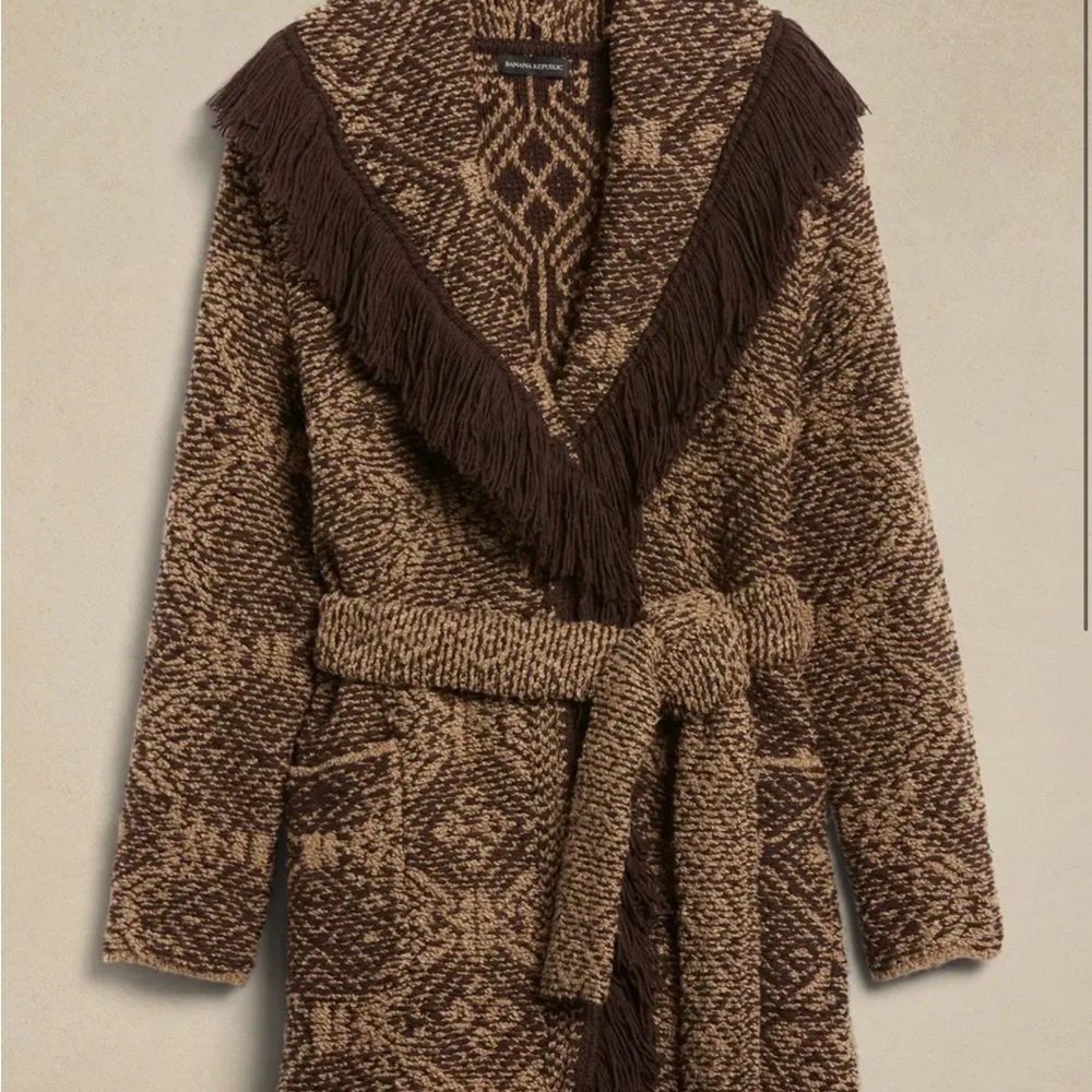 Banana Republic ARELIA JACQUARD CARDIGAN Size M - Picture 2 of 13